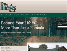 Tablet Screenshot of pineries.com